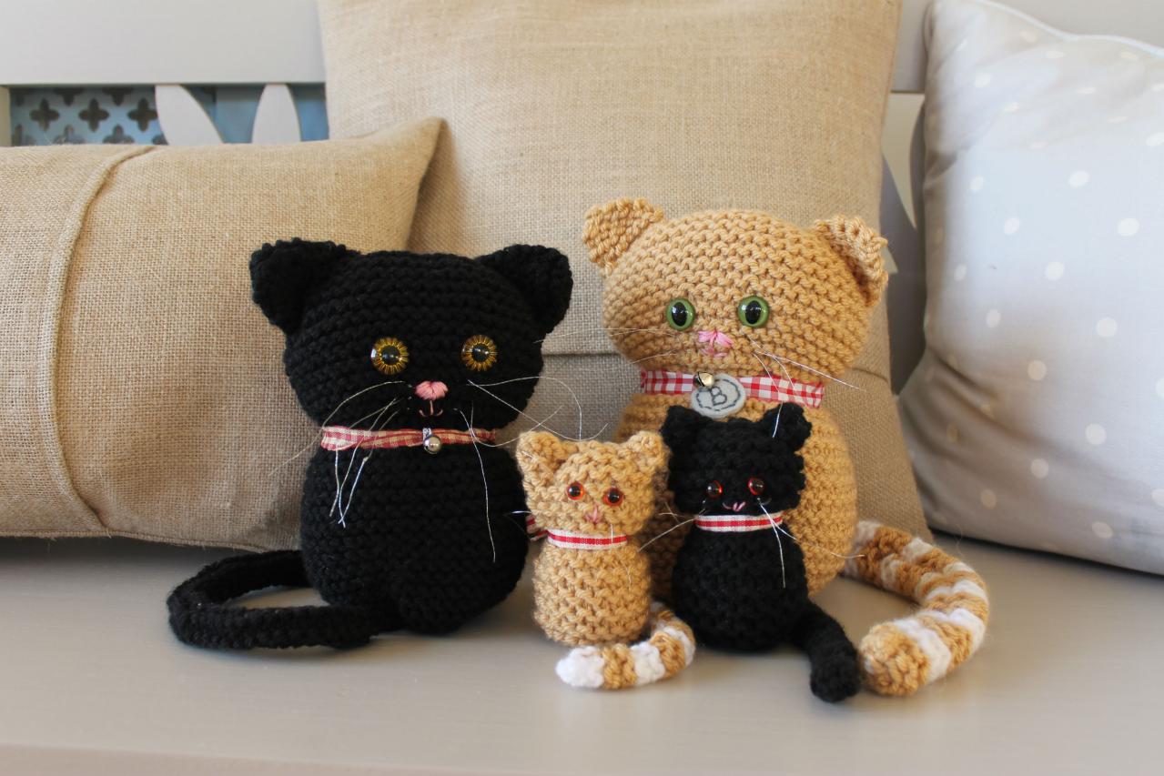 Cats And Kittens Knitting Pattern on Luulla